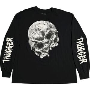 Young Thug Thugger 2017 UK Tour Skull Rap Long Sleeve Shirt